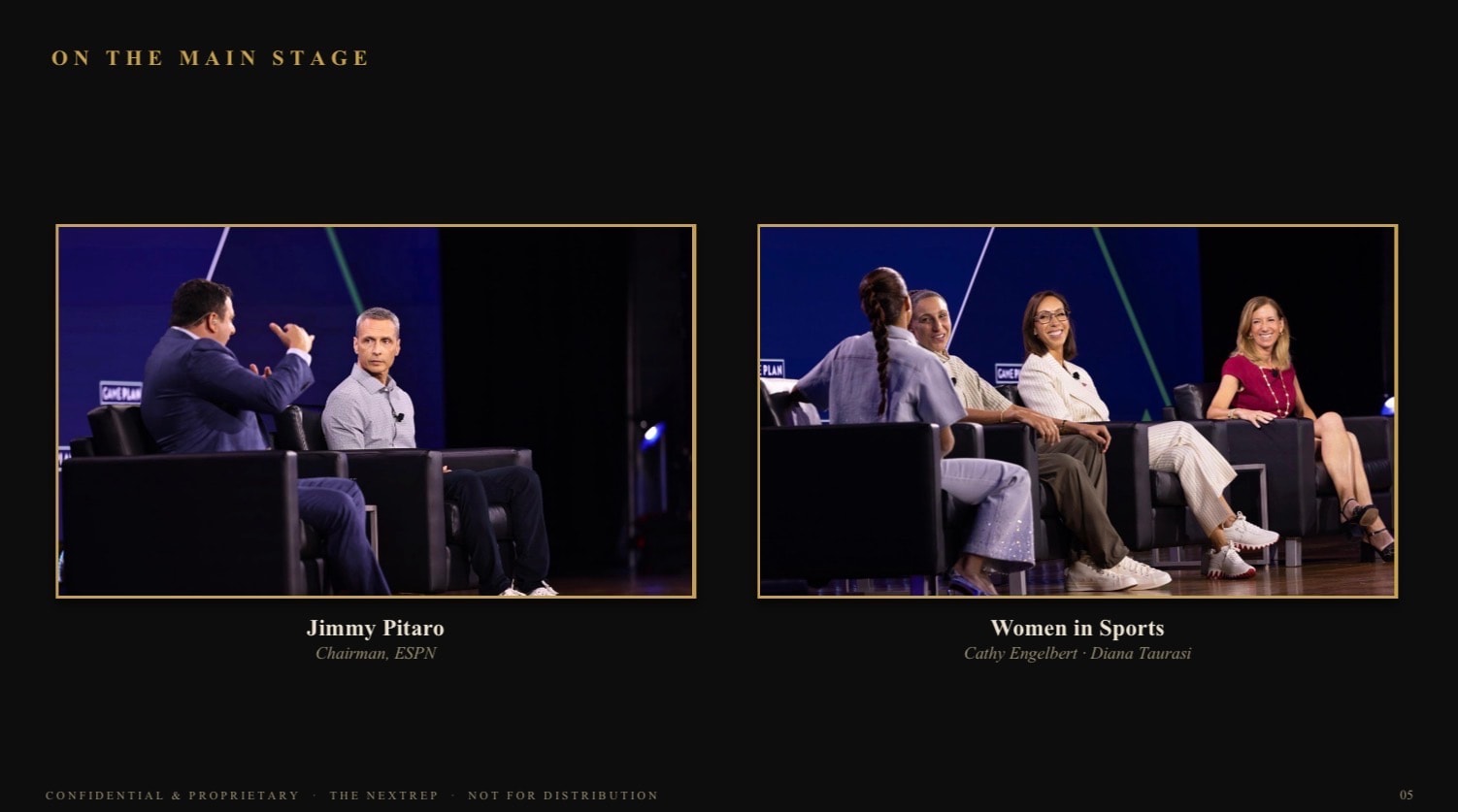 Jimmy Pitaro and the Women in Sports panel at GAME PLAN New York